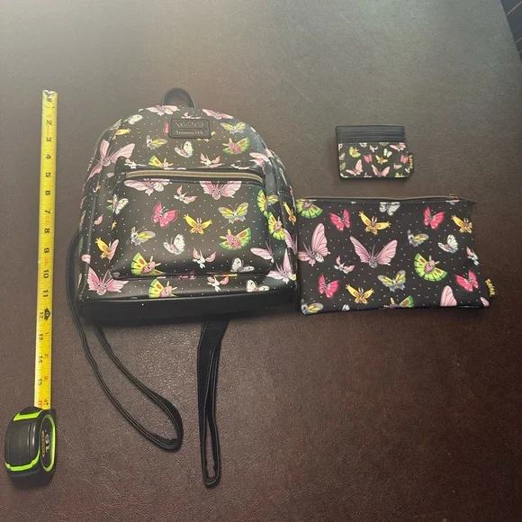 Loungefly Multicolor Pokémon Butterfly Backpack Set - Picture 6 of 8